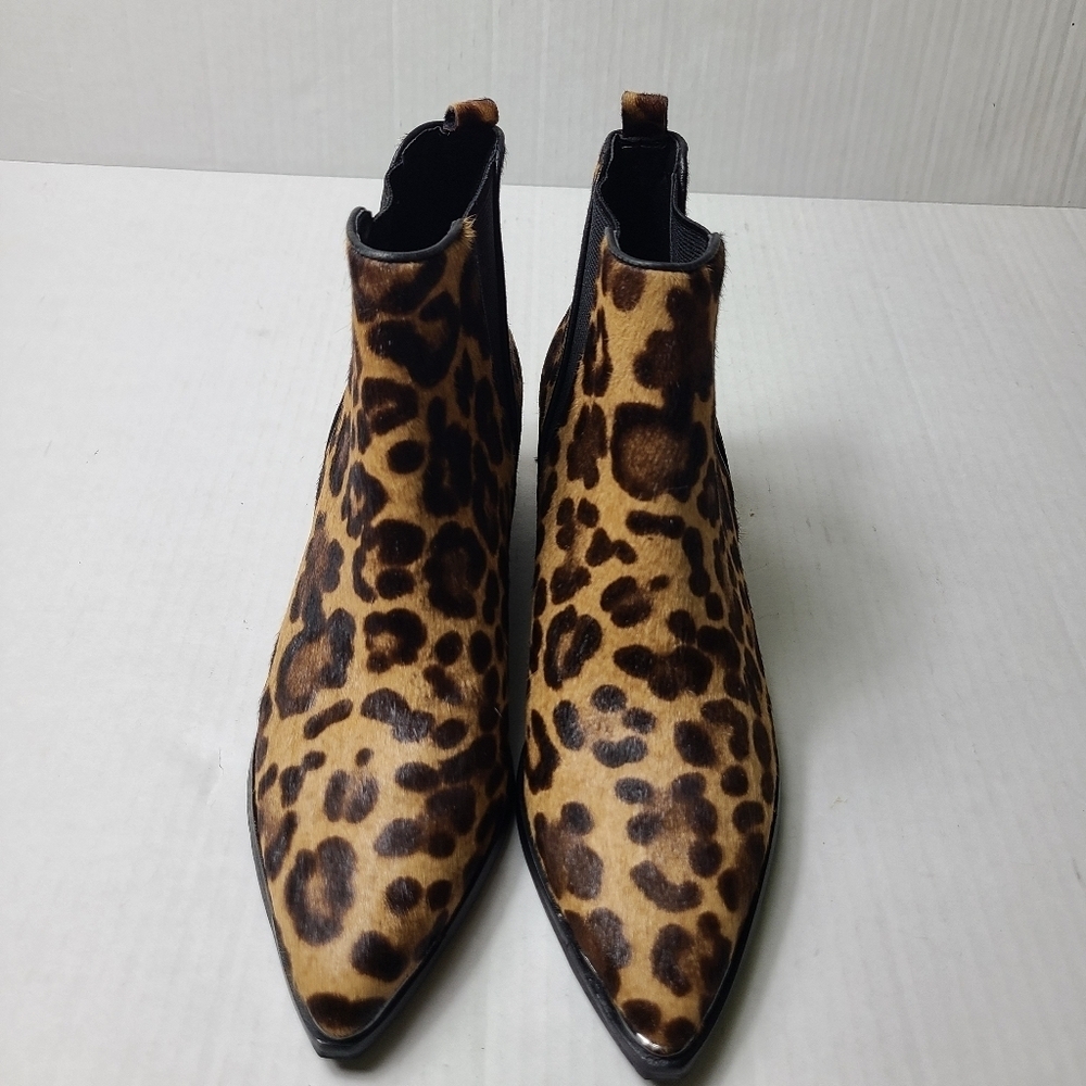 NEW MARC FISHER LTD yalely cow hair ankle booties - Picture 2 of 7